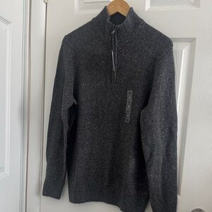 Sonoma Men's Charcoal Zip-Up Sweater